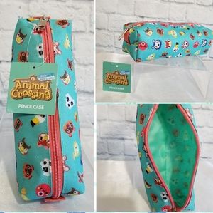 Animal Crossing Character Compilation Zip Travel Pouch Pencil Case Nintendo New
